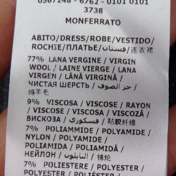 NWT Luisa Spagnoli Italian wool blend dress S - Picture 10 of 15